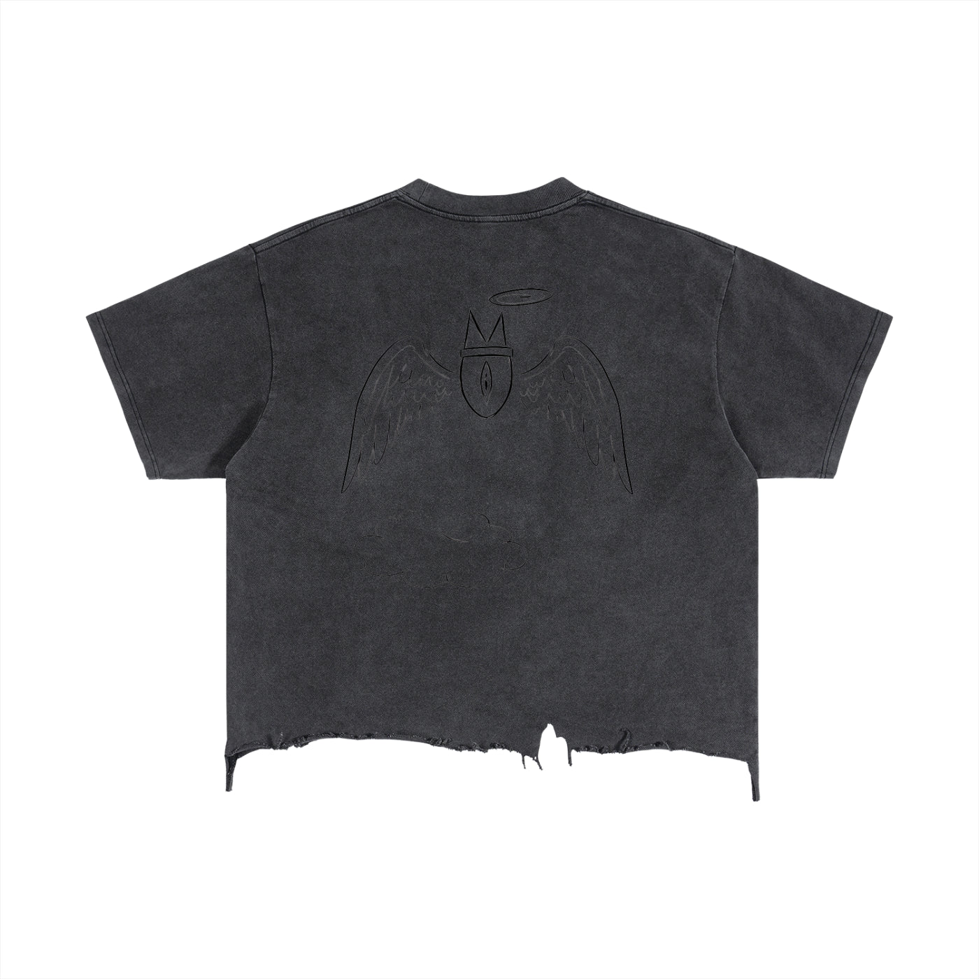 Nimbus Novem ~ Archive Tee IX • Vintage Wash • Boxy Fit • Distressed Hem