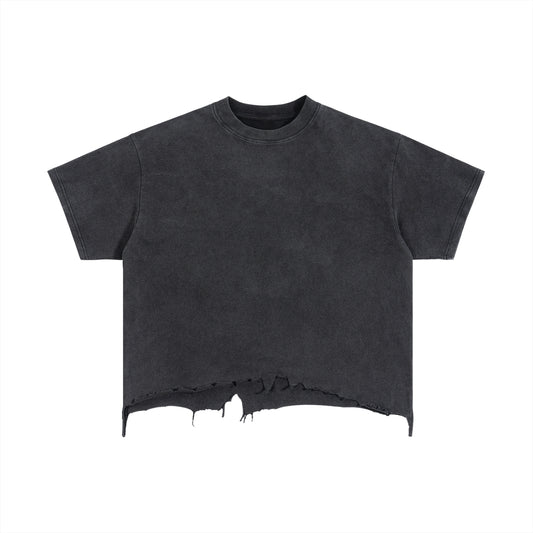 Nimbus Novem ~ Archive Tee IX • Vintage Wash • Boxy Fit • Distressed Hem