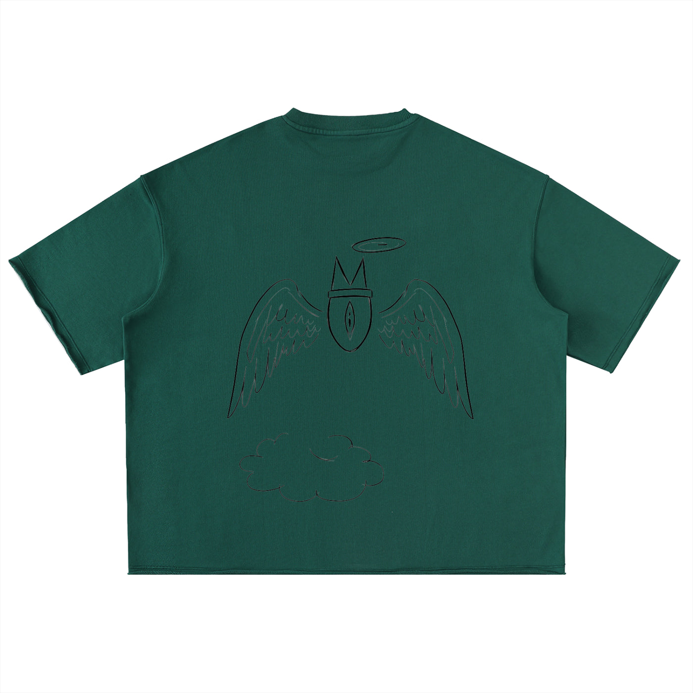 Nimbus Novem ~ Washed Rolled Hem Half Sleeve T-Shirt